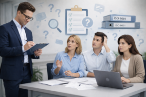 Zertifizierungsaudit nach ISO 9001: Auditor stellt Fragen, Mitarbeitende reagieren unsicher – typische Herausforderungen im Auditprozess