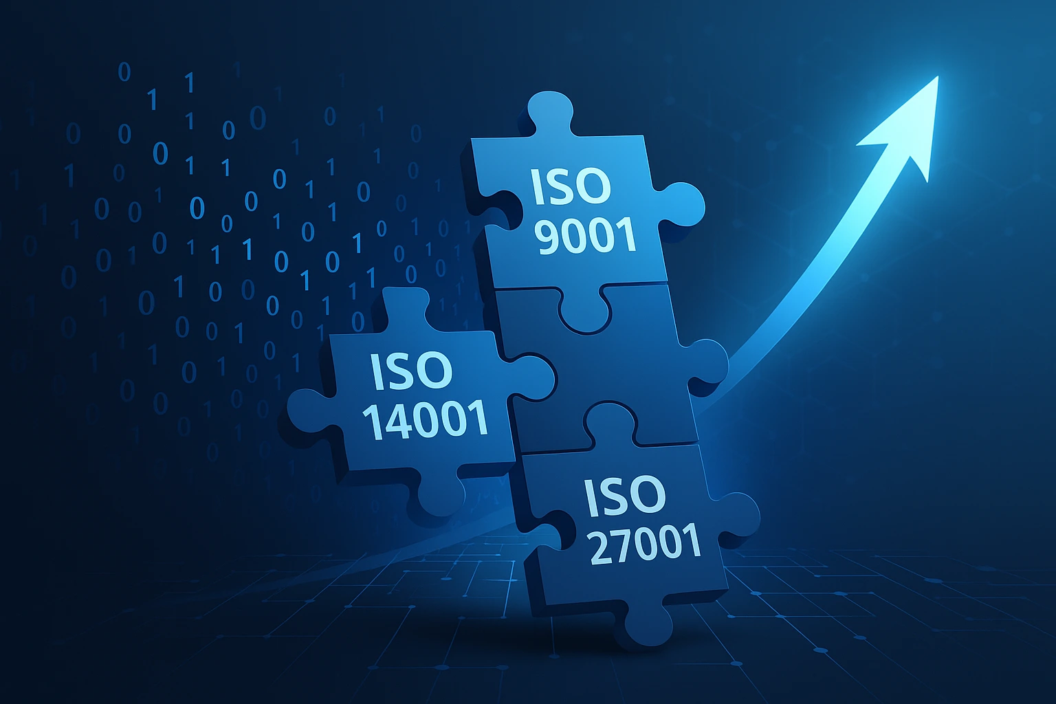 Integrierte Managementsysteme – Kombination von ISO 9001, ISO 14001 und ISO 27001 im Management Review für höhere Effizienz.