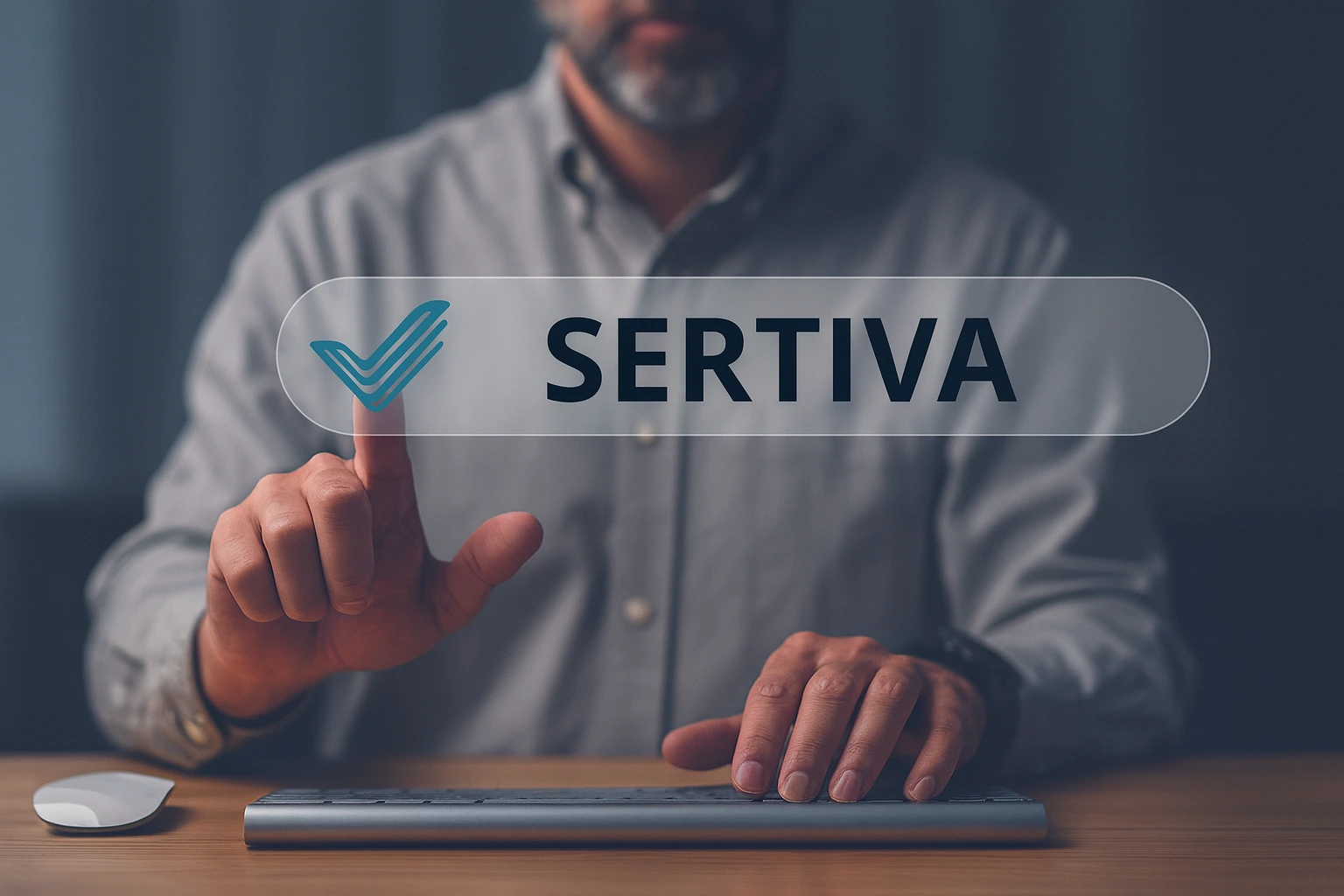 ISO 9001 Audit Ablauf im Sertiva Zertifizierungsprozess – Suchanfrage mit Logo als Symbol für Transparenz, Qualität und kontinuierliche Verbesserung