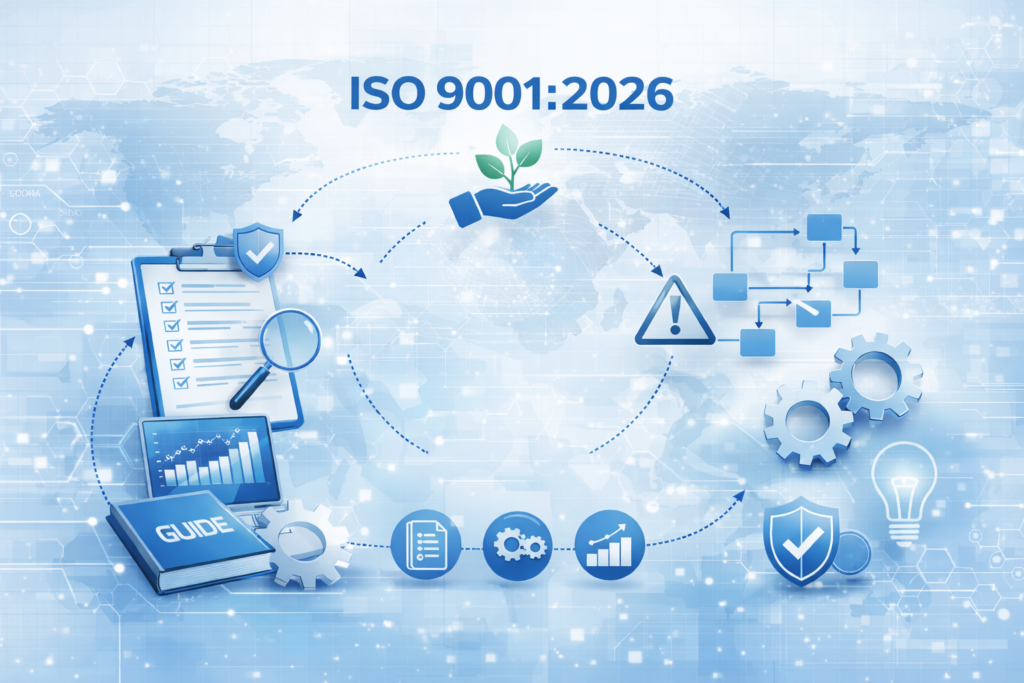 Vorbereitung von Unternehmen auf ISO 9001:2026 – Qualitätsmanagement, Risikobewertung und Prozessanalyse