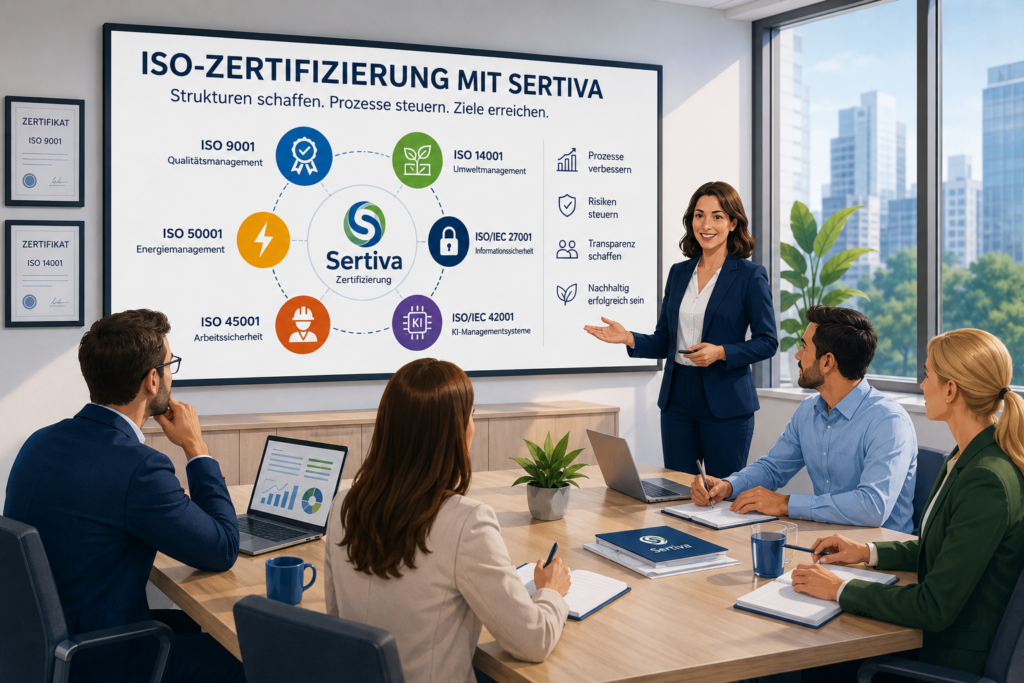 ISO-Zertifizierung mit Sertiva: Welche Standards relevant sind und wie sie umgesetzt werden