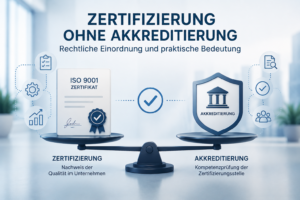 Zertifizierung ohne Akkreditierung: Unterschiede zwischen Zertifizierung und Akkreditierung für Unternehmen