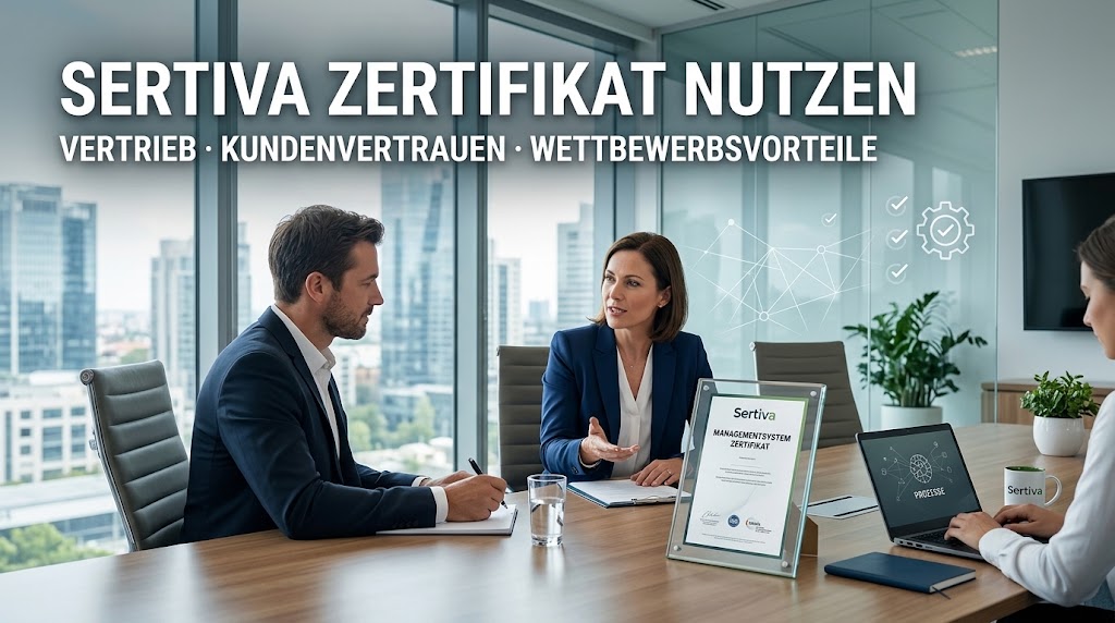 Wie Unternehmen ihr Sertiva Zertifikat nutzen: Vertrieb, Kundenvertrauen und Wettbewerbsvorteile