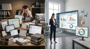 Vergleich zwischen manueller Auditverwaltung mit Excel und einer digitalen Software für interne Audits