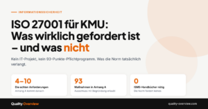 ISO 27001:2022 Übersicht was wirklich gefordert ist