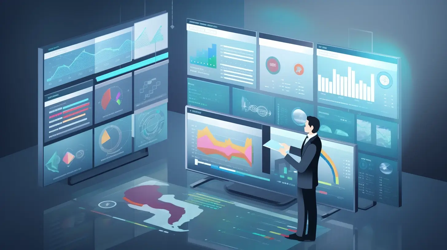 Qualitätsmanager präsentiert SMART‑Qualitätsziele auf großem Bildschirm in modernem Büro.